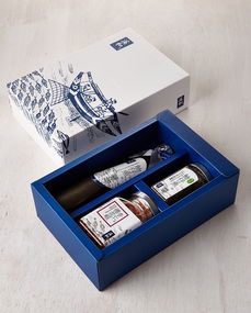 溪和食品品牌組合禮盒 包裝裝潢與印刷的藝術融合